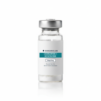 Cagrilintide + Retatrutide (10mg/10mg) research peptide vial (research use only) — BioSequence Labs